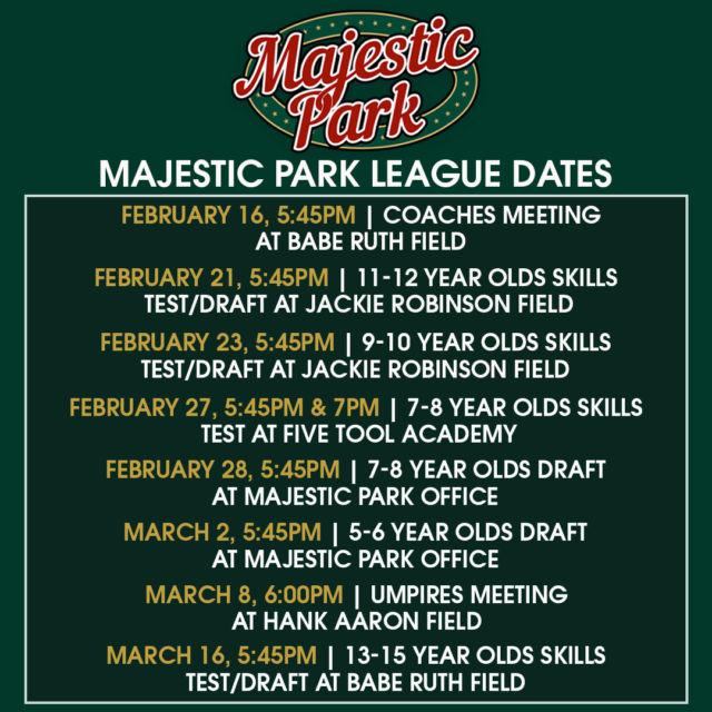 Majestic Park – Hot Springs National Park Youth Baseball Complex